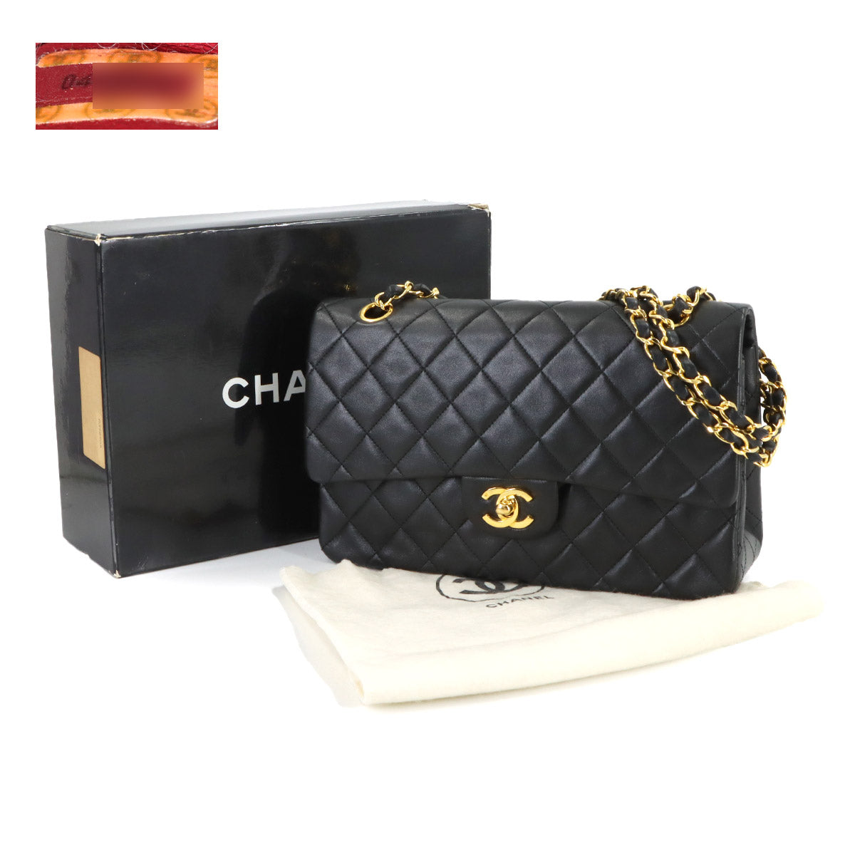 Matelasse 25 Chain Shoulder Bag Leather Black A01112 11.12