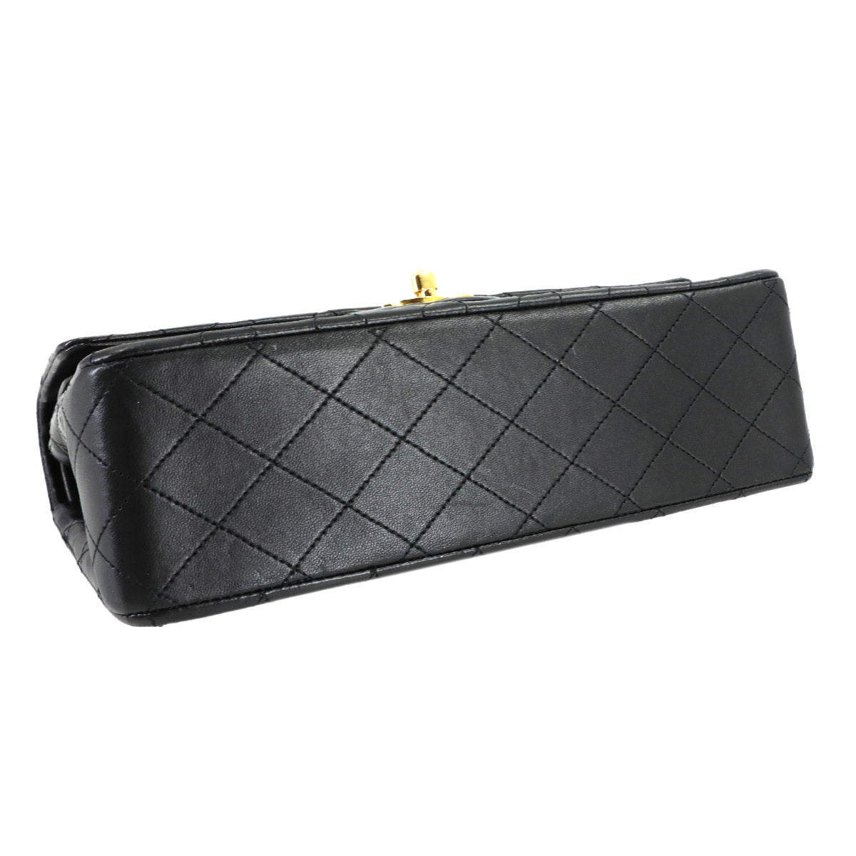 Matelasse 25 Chain Shoulder Bag Leather Black A01112 11.12