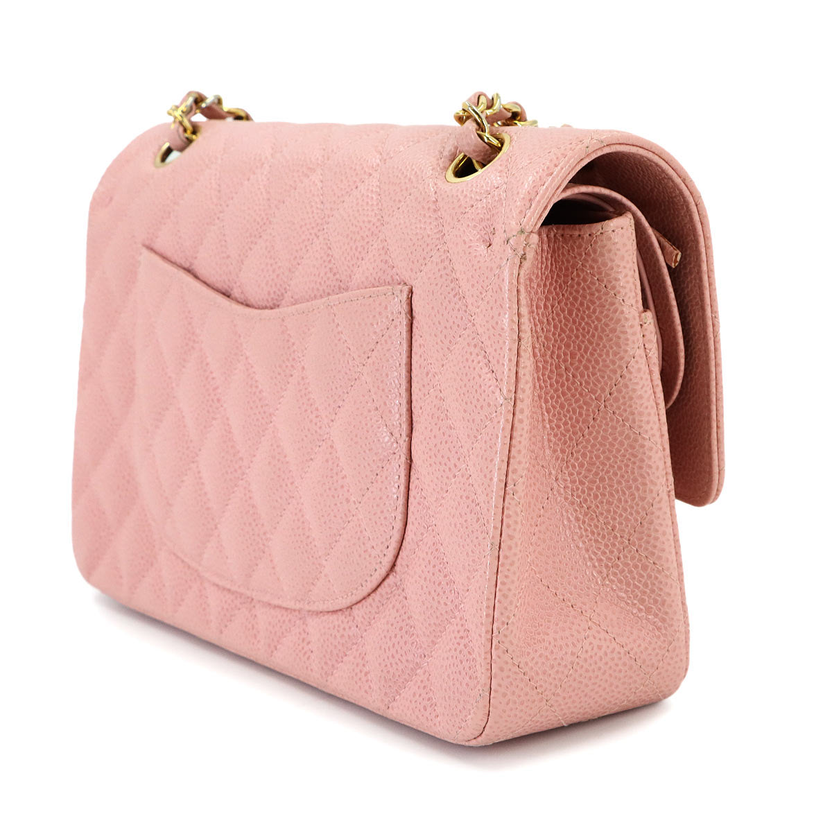 Matelasse 25 Chain Shoulder Bag Leather Pink A01112 Purse