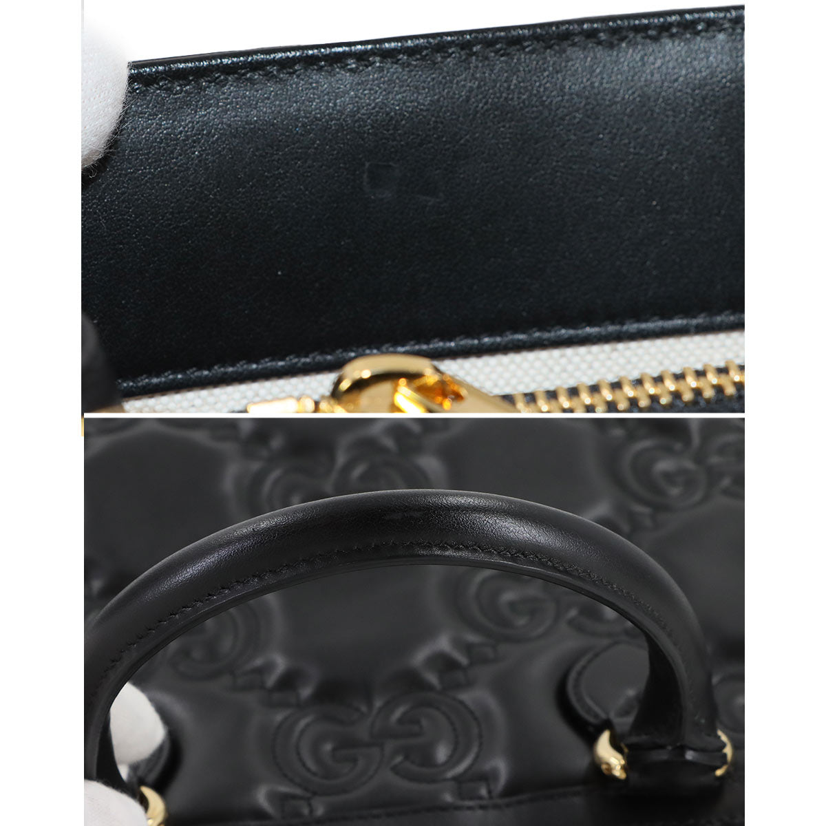 GG Matelasse 2way Hand Shoulder Bag Leather Black 728236