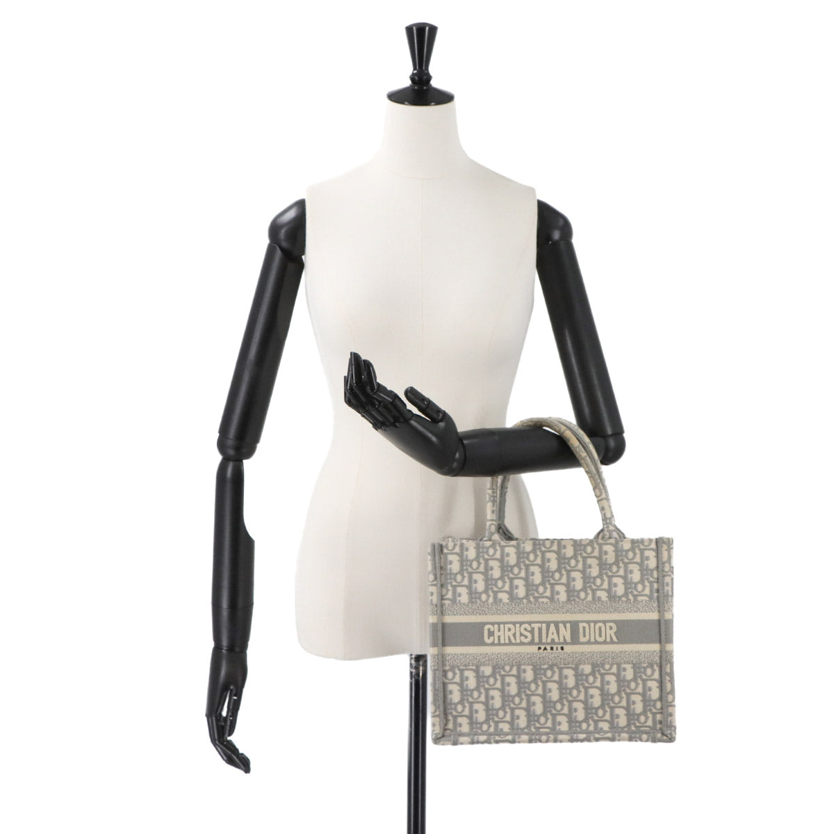 Book Tote Small Bag Oblique Canvas Gray M1265ZRIW