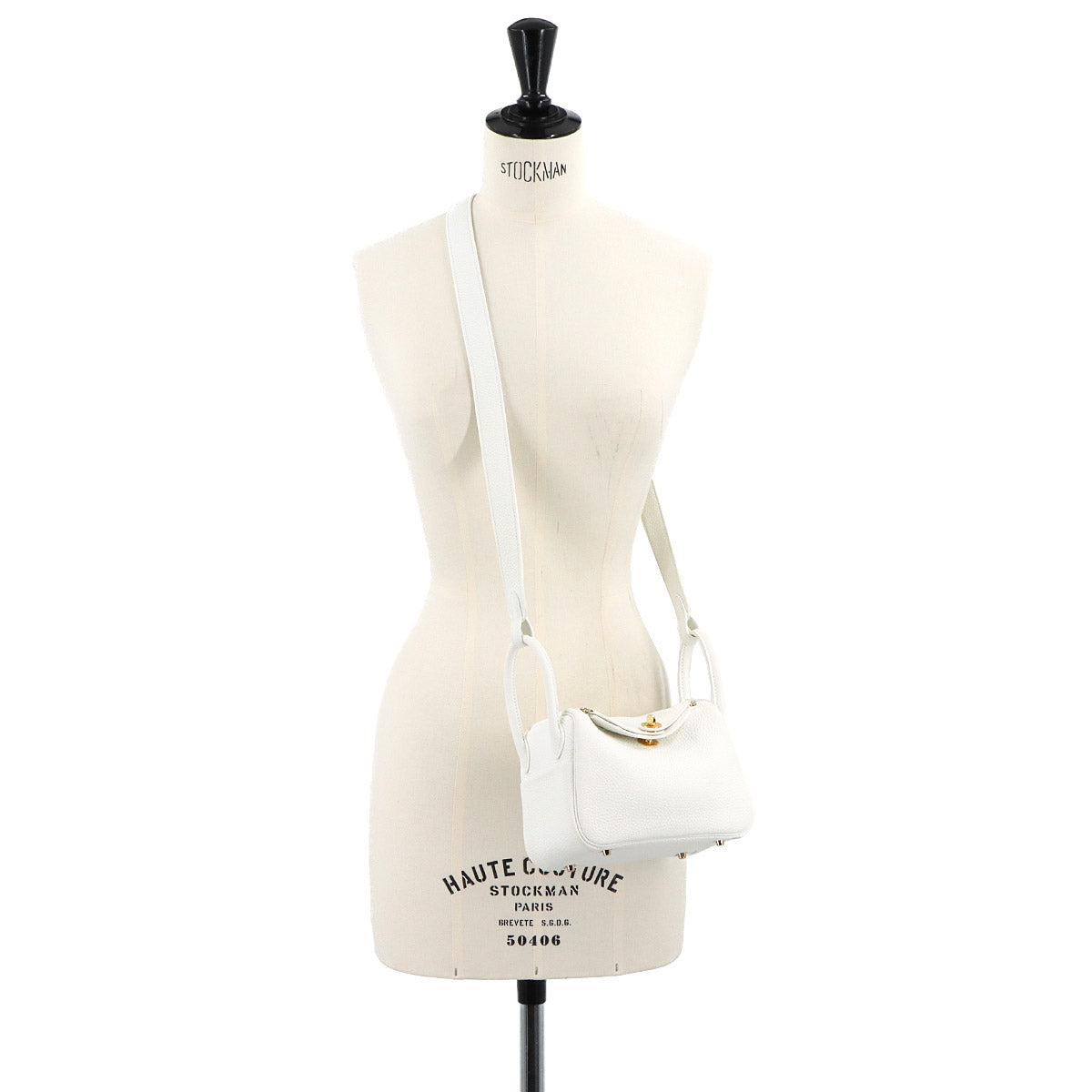 Lindy Mini Hand Shoulder Bag Taurillon Clemence New White Purse