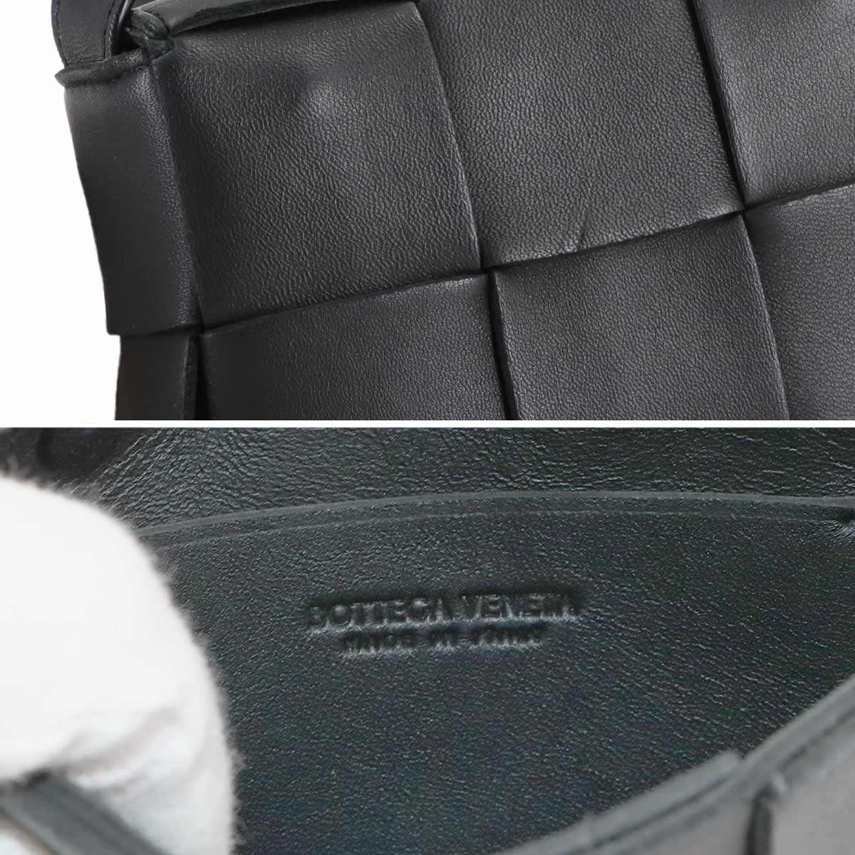 Intrecciato Candy Cassette Shoulder Bag Leather