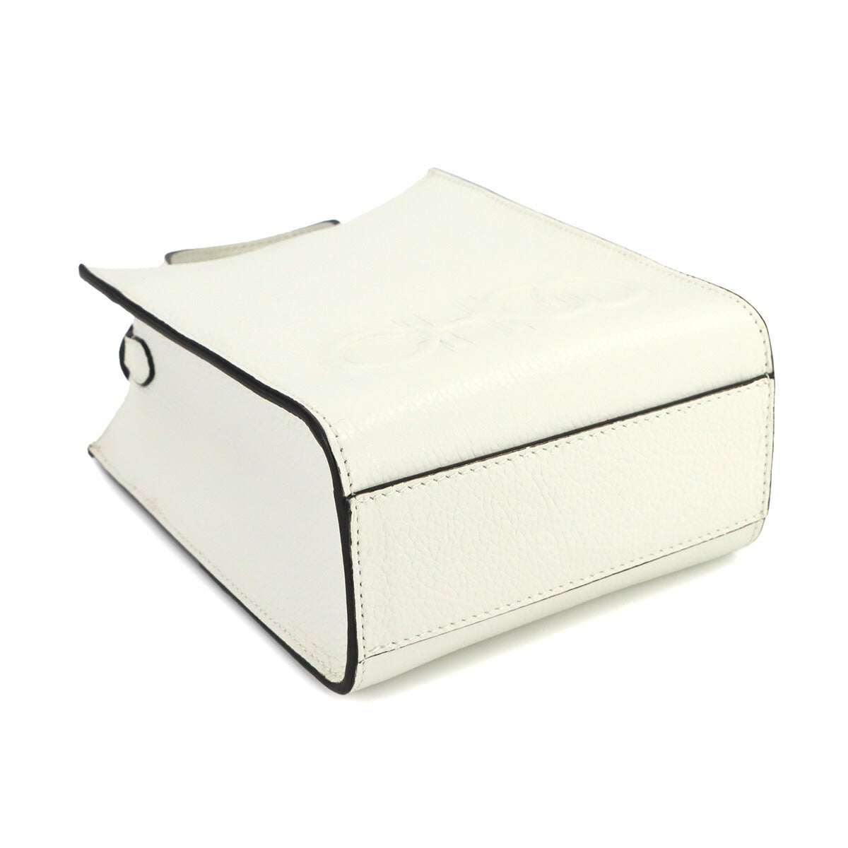 Mini 2way Tote Shoulder Bag Leather White Purse