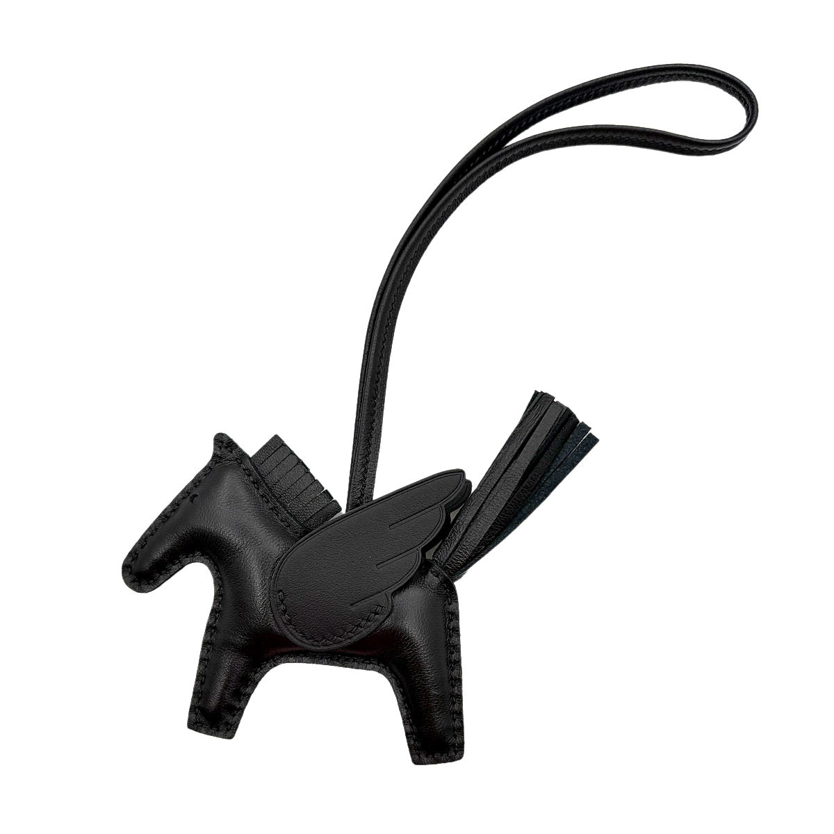 Rodeo Pegasus PM Bag Charm Agneau Milo So Black 90309339