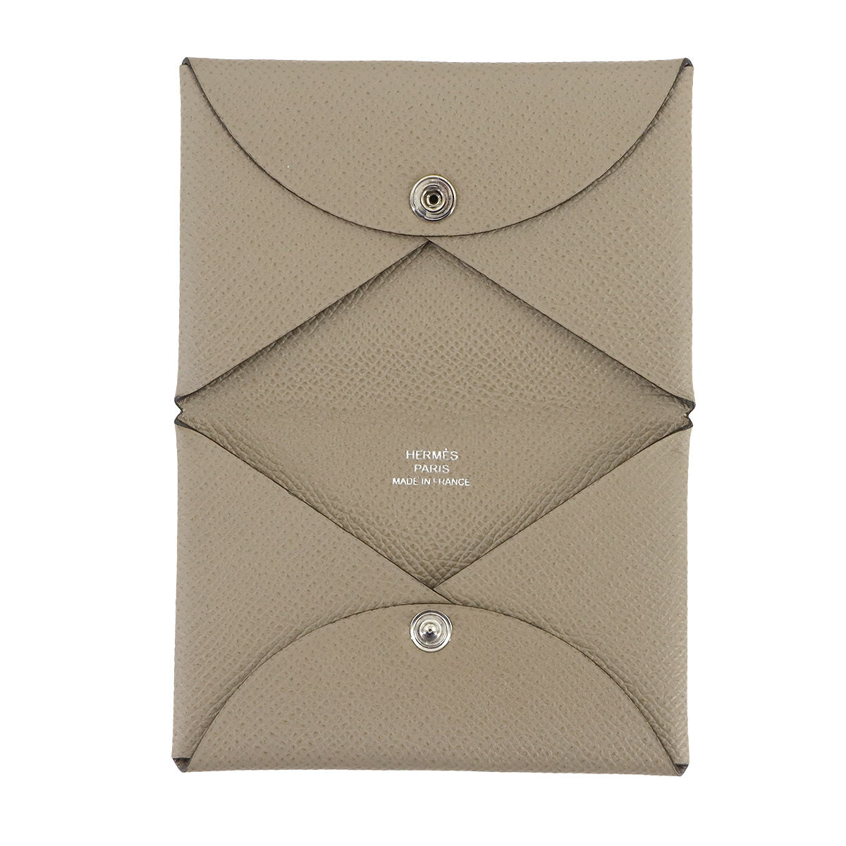 Calvi Card Case Epsom Gris Asphalt