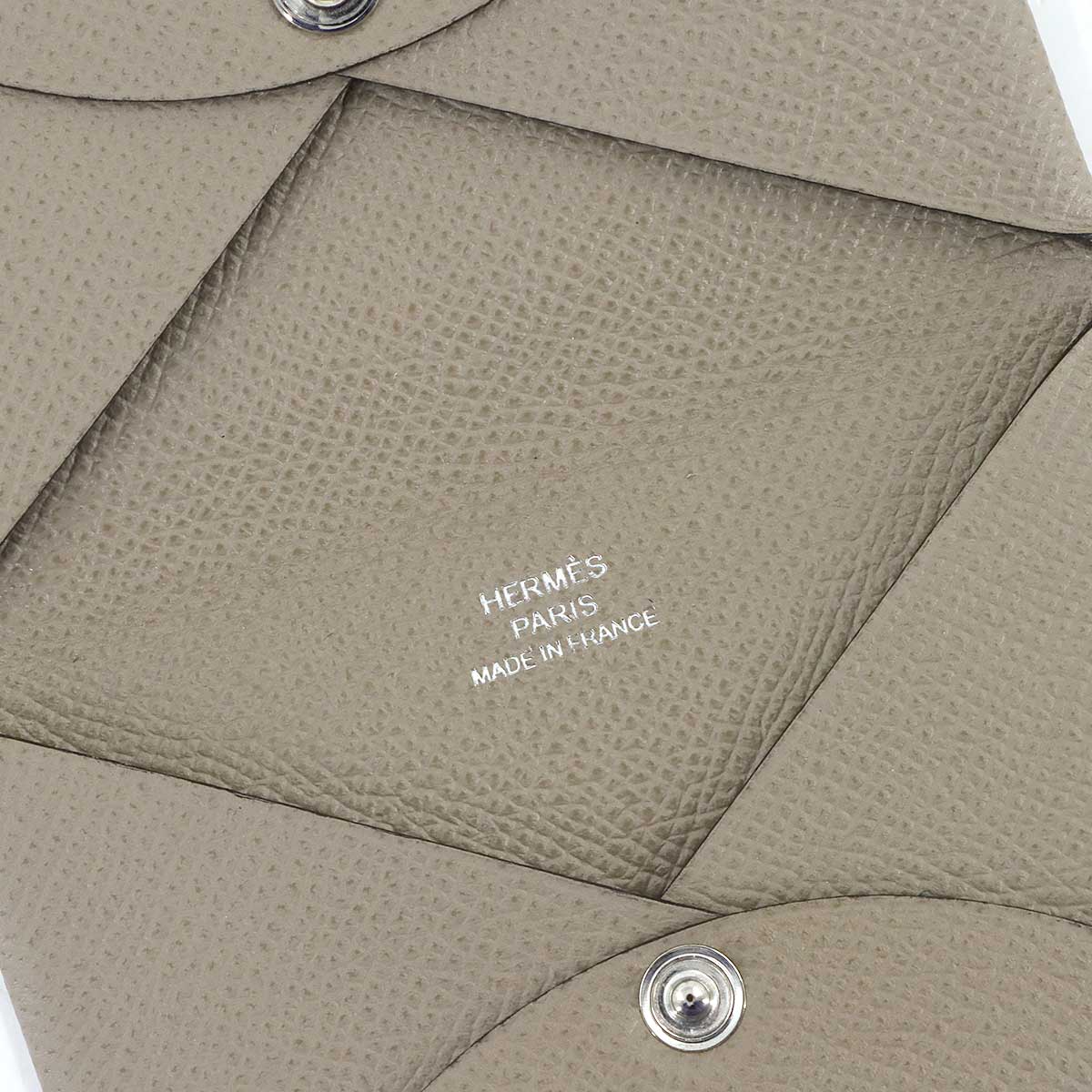 Calvi Card Case Epsom Gris Asphalt