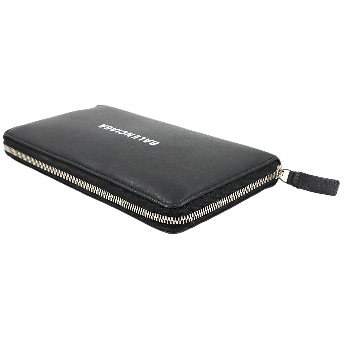 Everyday Zipped Around Long Wallet Leather Black 551935