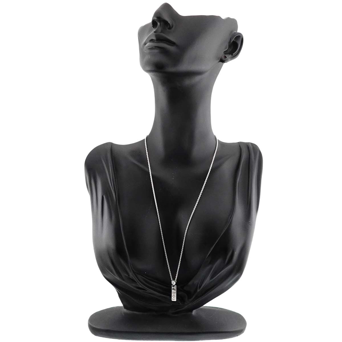 Diamond Necklace 18K White Gold 750