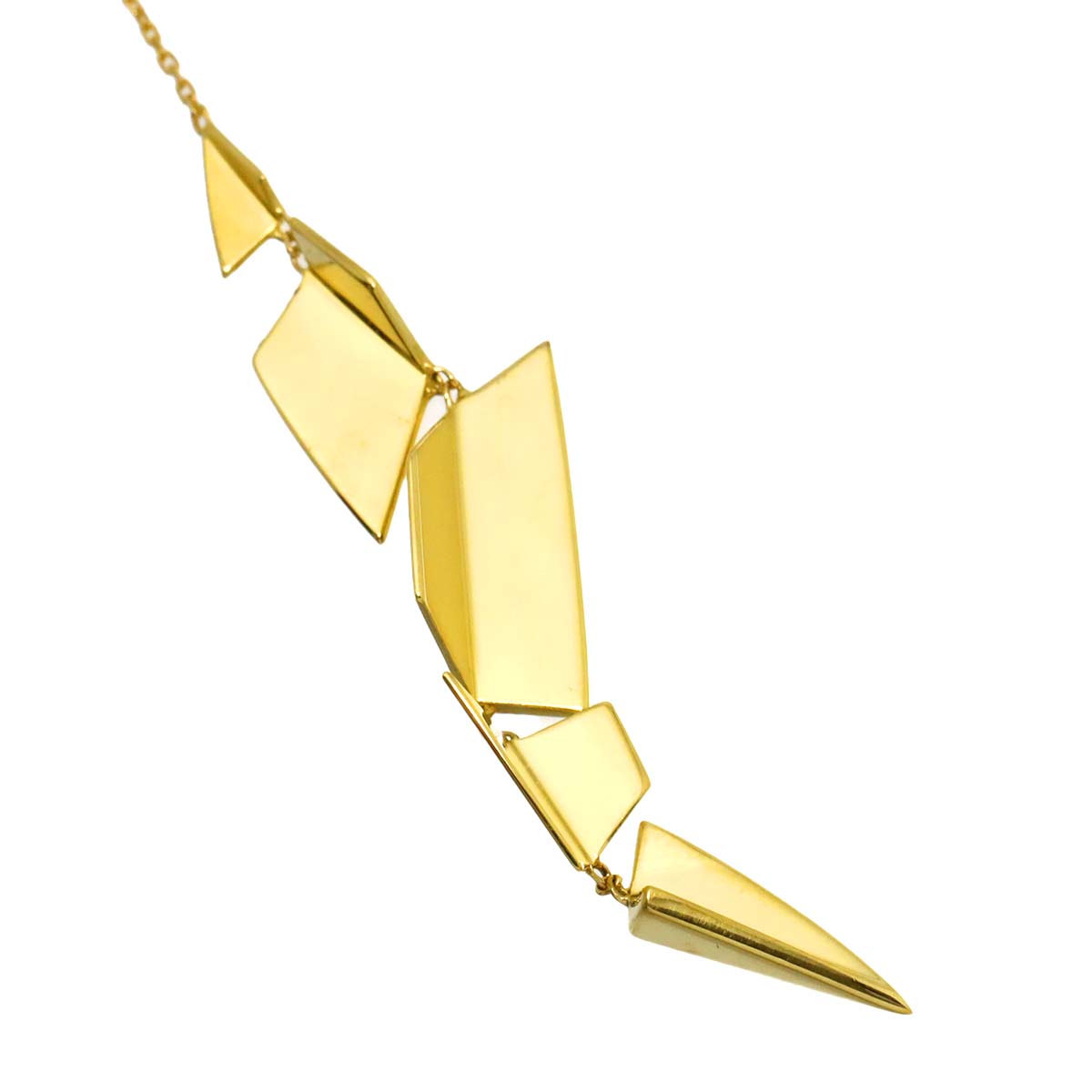 Diamond 0.04ct Necklace K18 YG 750