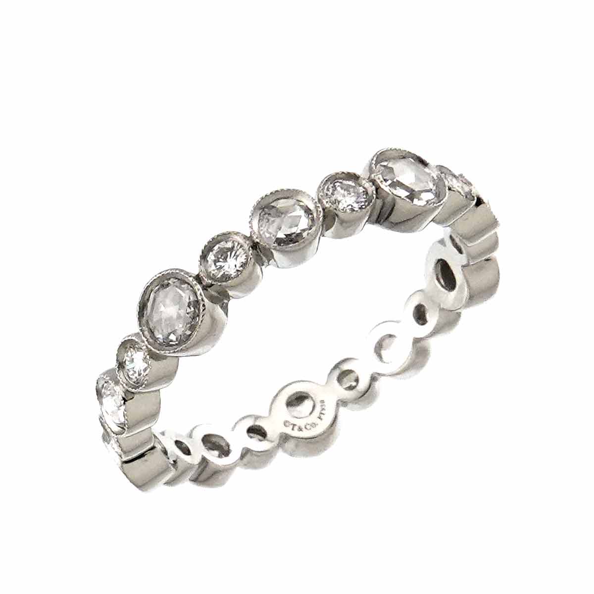 Diamond Ring Pt Size7.25-7.5(US)