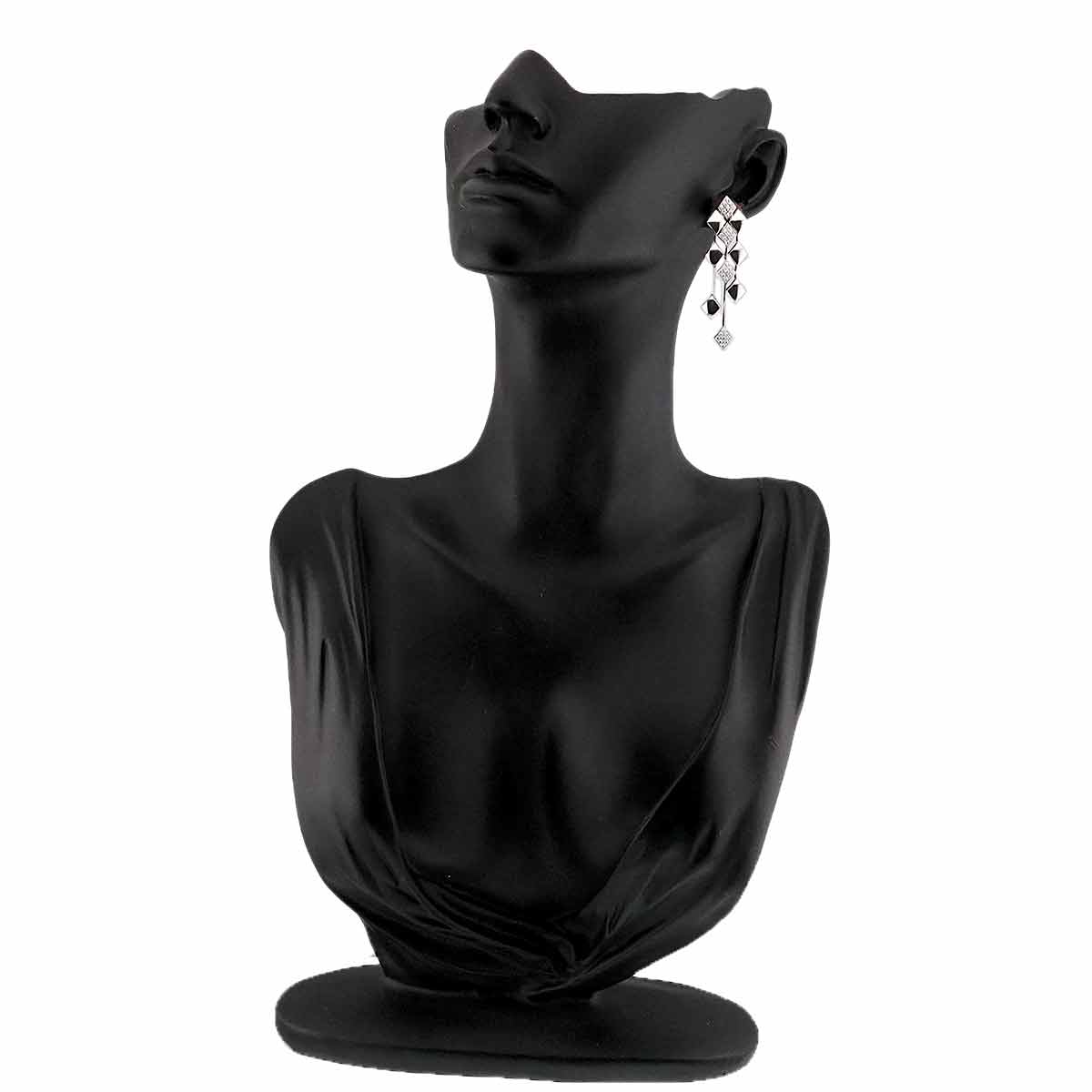 Materasse Diamond Earrings Pierced 18K WG White Gold 750