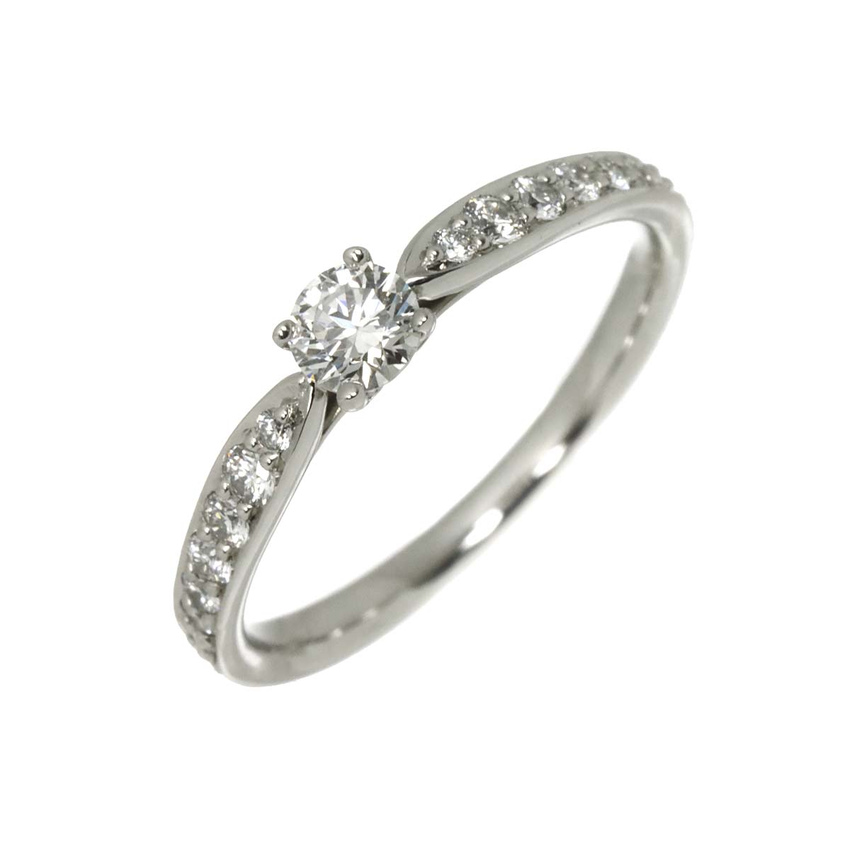 Harmony Diamond 0.19ct Ring Pt Size5.25-5.5(US)