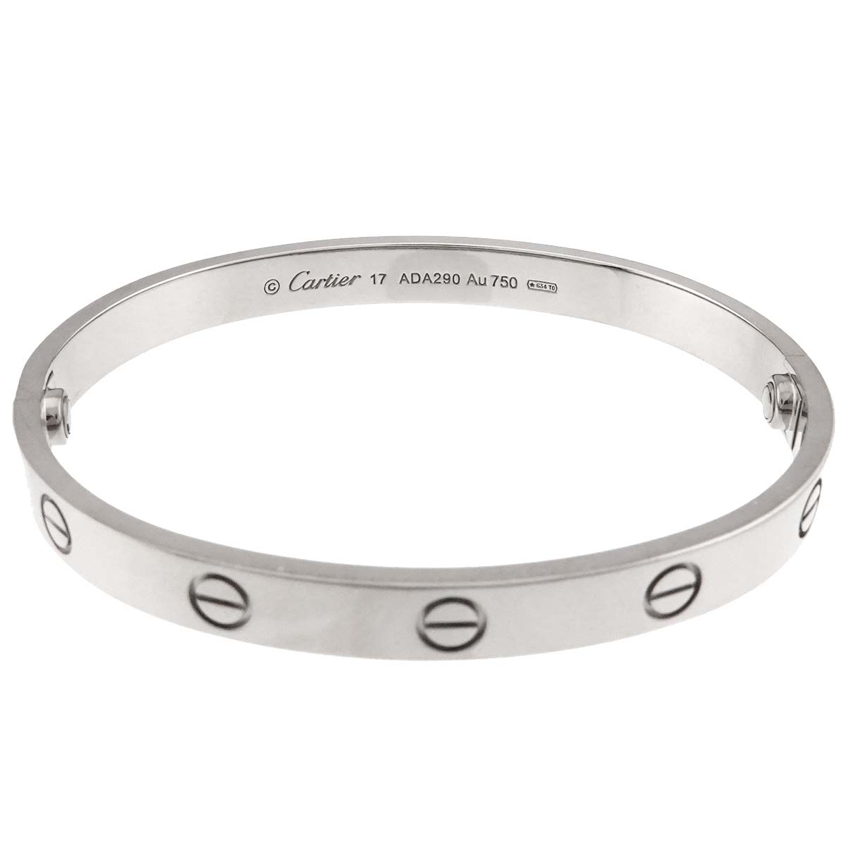 Love Bracelet Bangle 18K WG 750 Size17