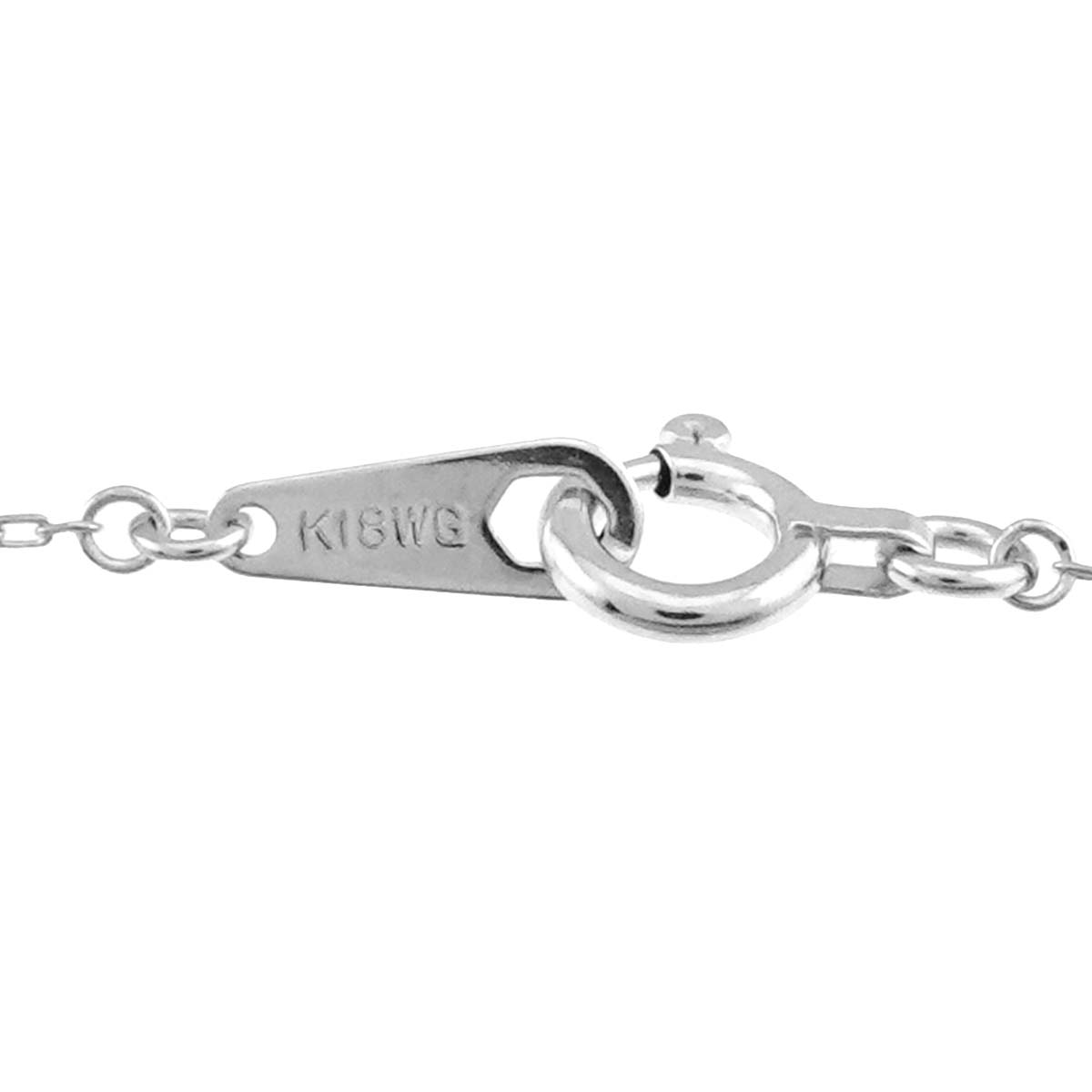 Diamond 0.50ct Necklace 18K WG White Gold 750