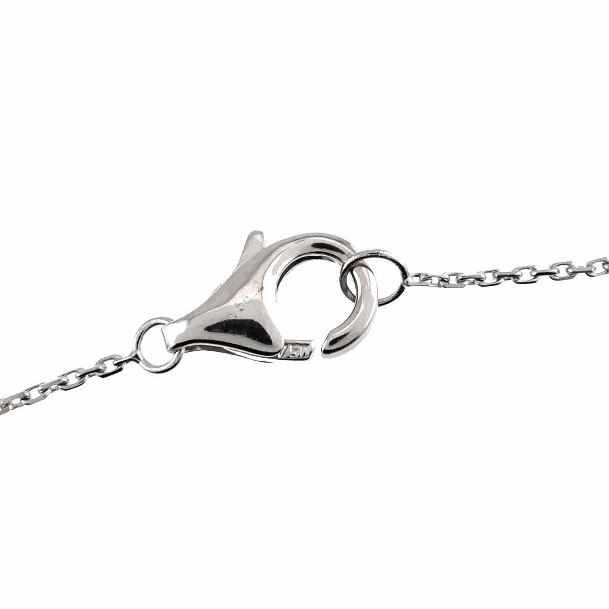 Diamond Necklace 18K WG White Gold 750