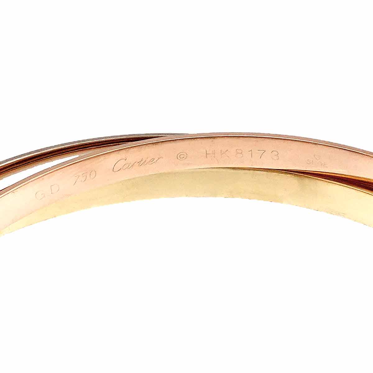 Trinity SM Bangle Bracelet 18K YG WG PG 750