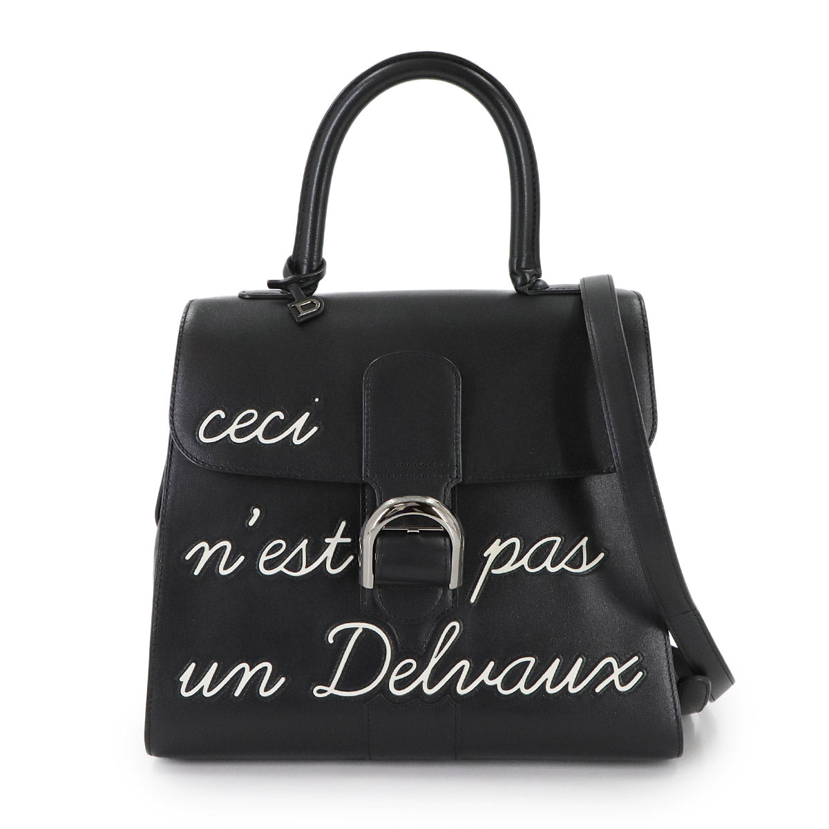 Brillant L'Humour MM Hand Shoulder Bag Leather Noir