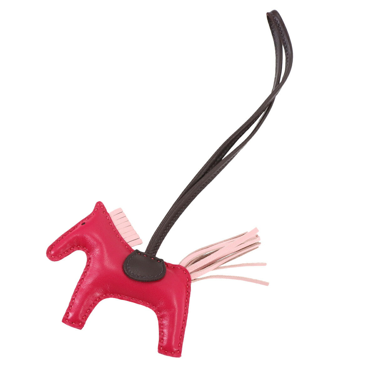 Rodeo PM Bag Charm Agneau Milo Framboise Rose sakura