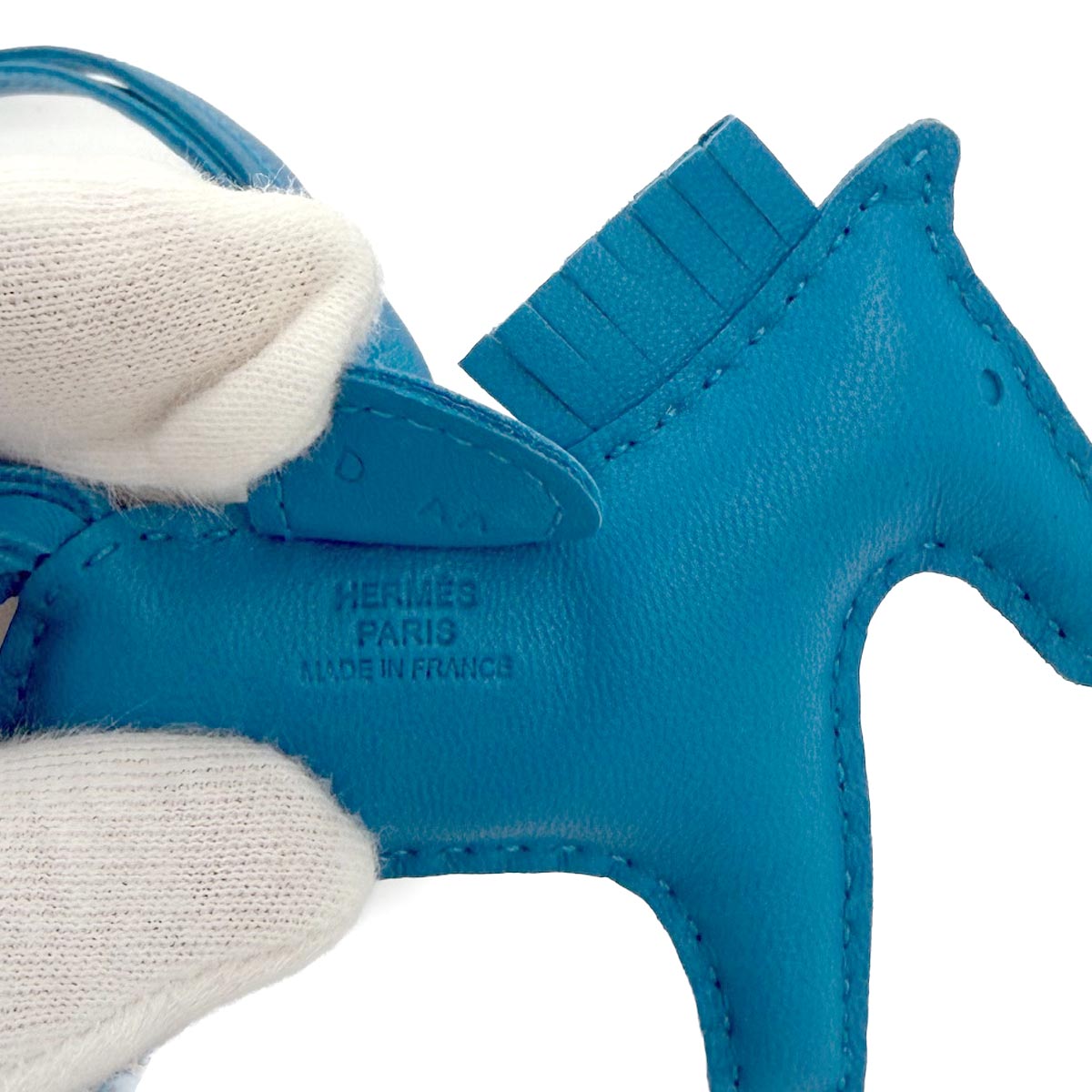 Rodeo PM Bag Charm Agneau Milo Blue zanzibar