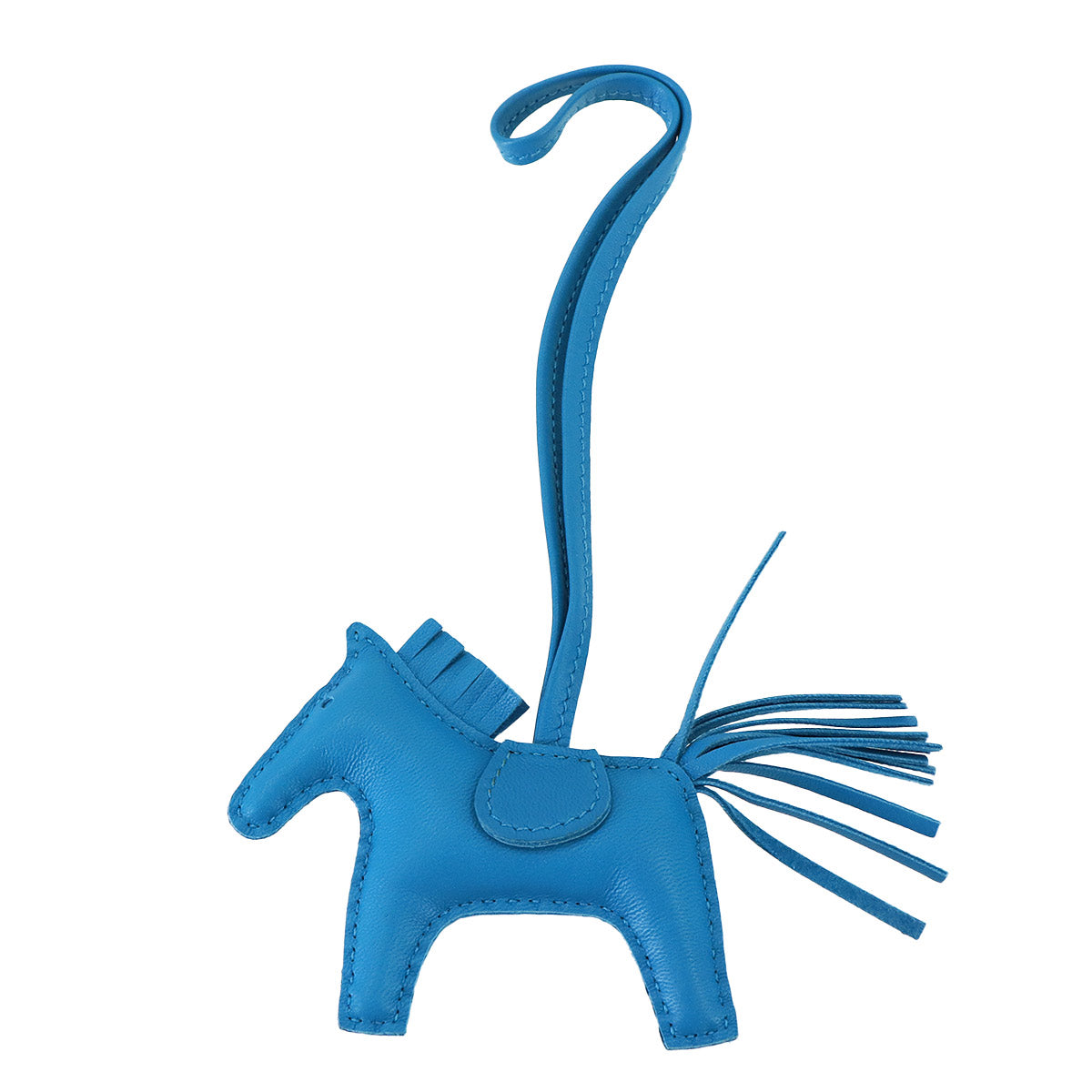 Rodeo PM Bag Charm Agneau Milo Blue zanzibar