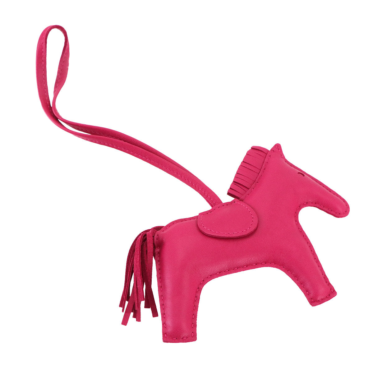 Rodeo MM Bag Charm Agneau Milo Rose Mexicoe