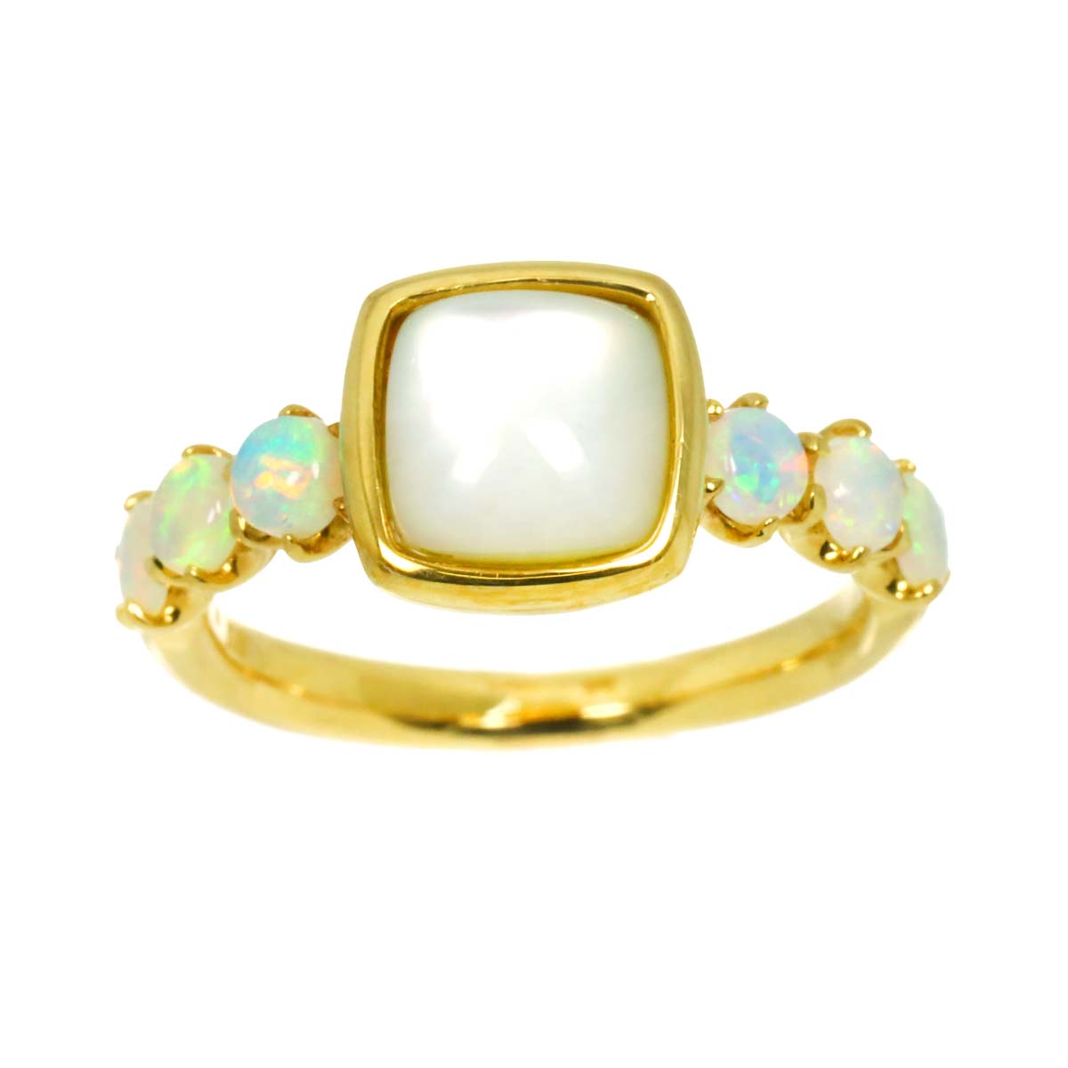 PERLITA MOP Opal Ring 18K YG 750 Size5-5.25(US)