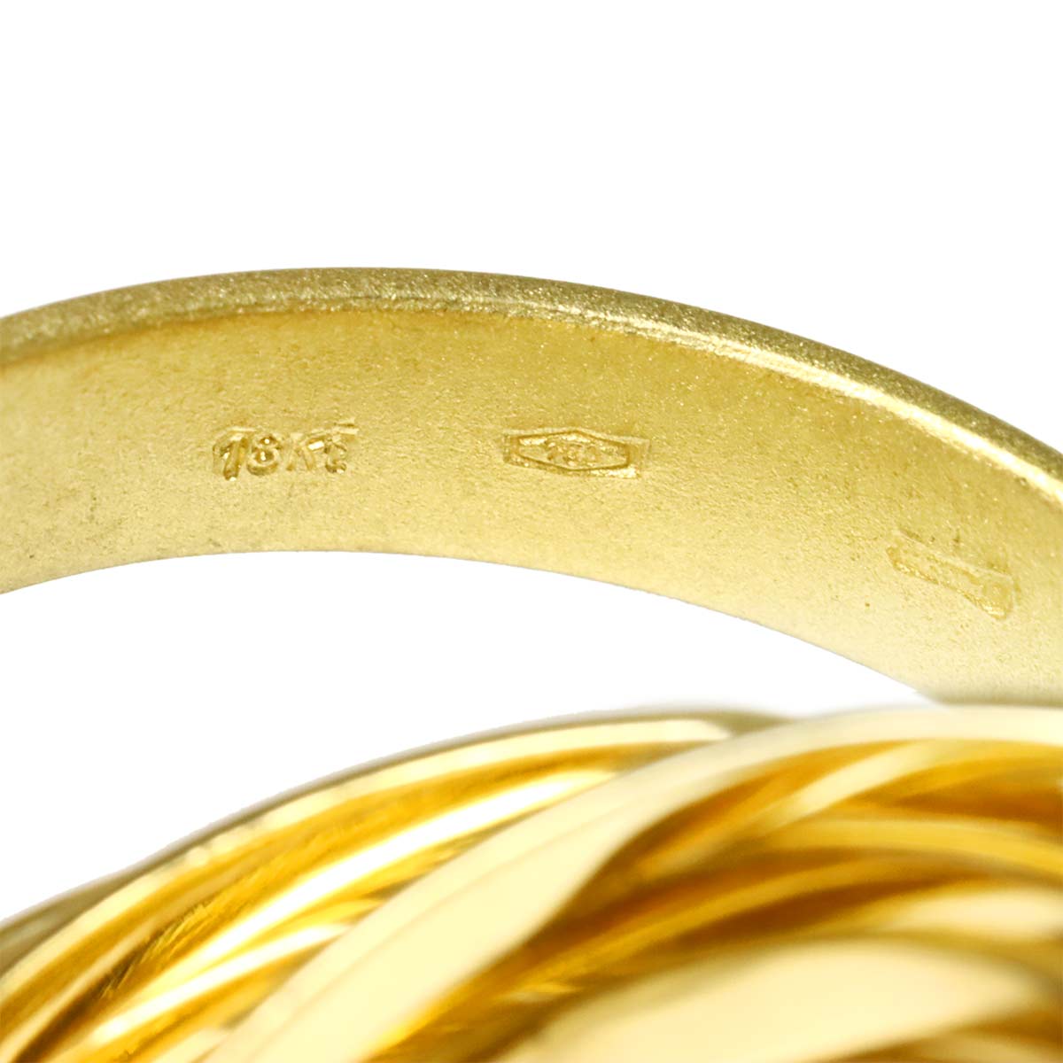 Ring 18K YG Yellow Gold 750 Size9.75-10(US)