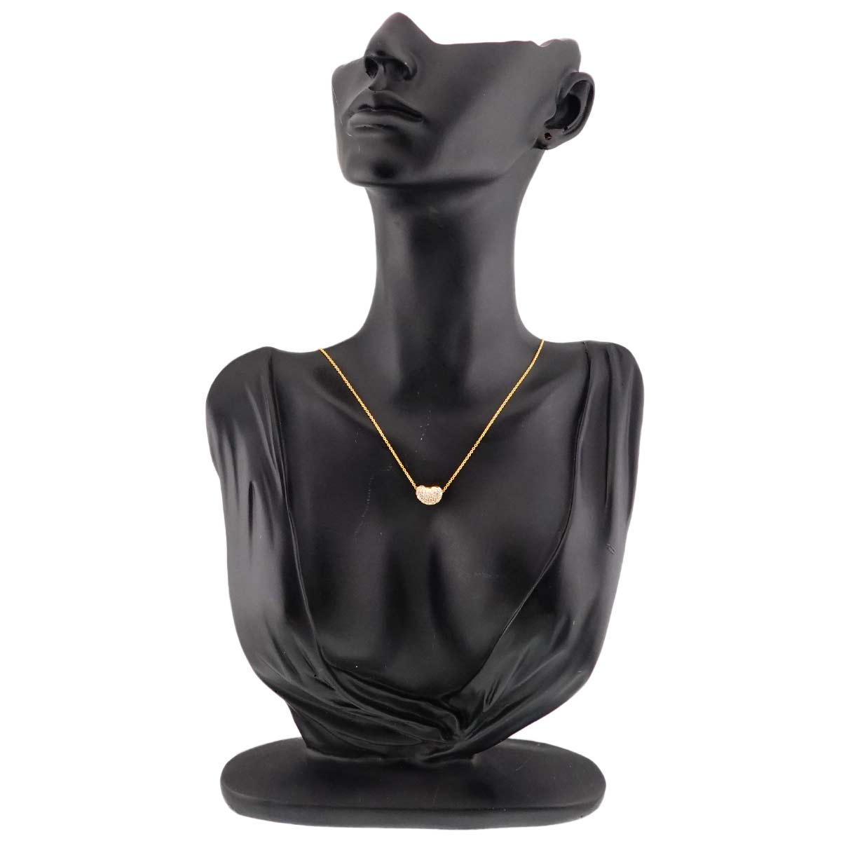 Bean Diamond Necklace 18K Yellow Gold 750