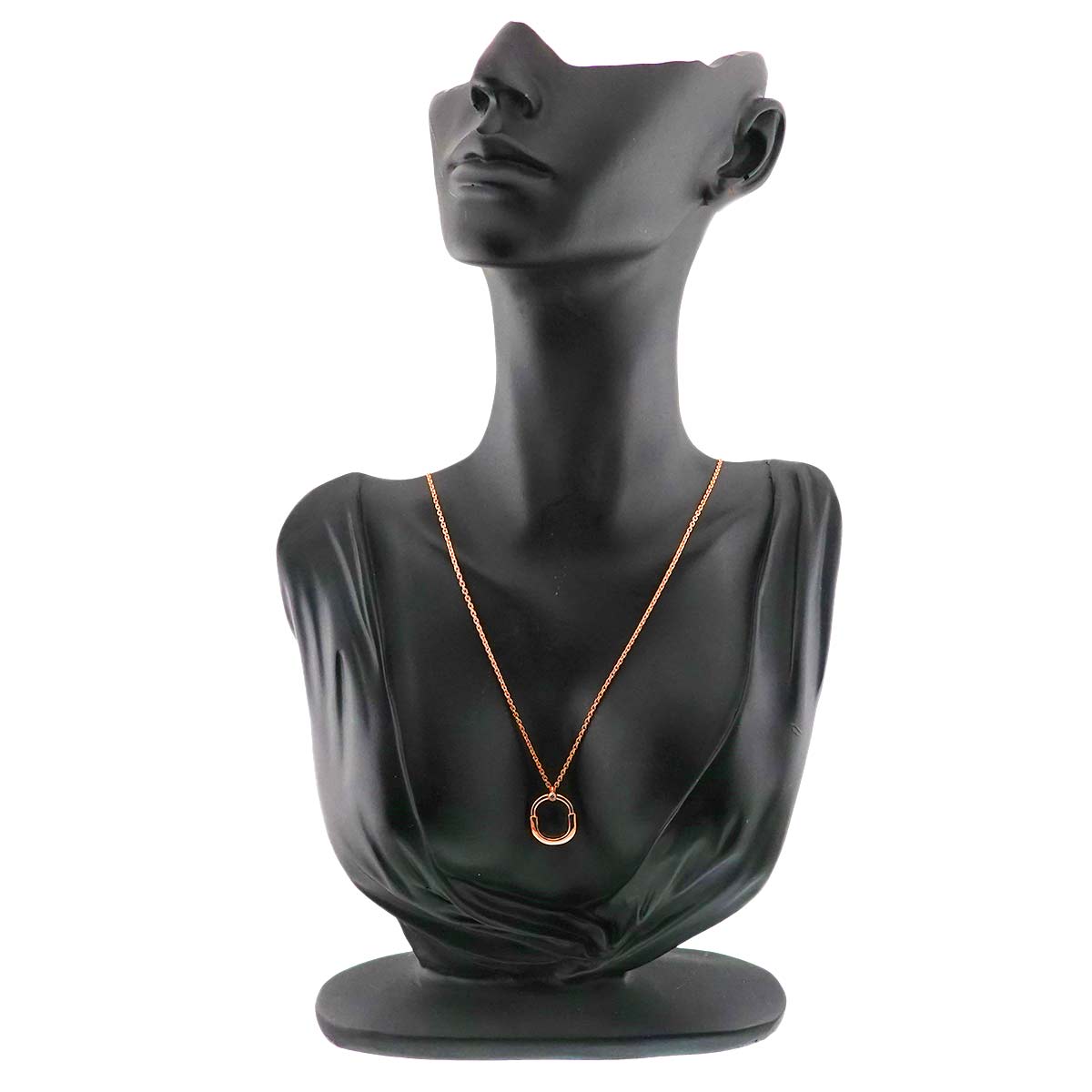 Lock Small Diamond Necklace 18K Pink Gold 750