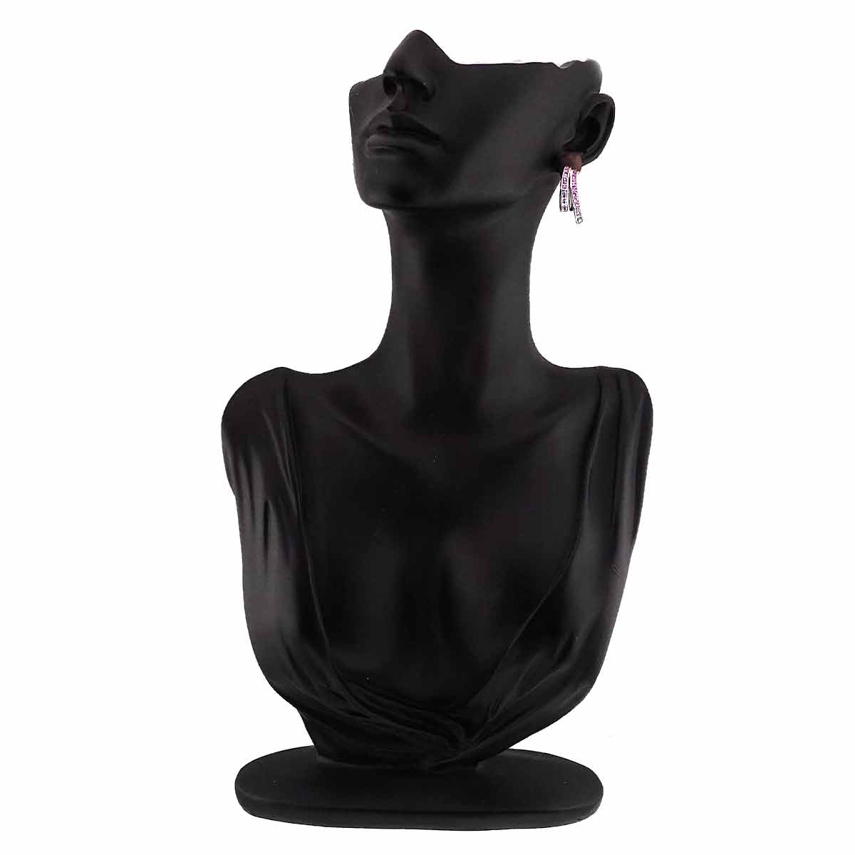 Sapphire 2.87ct Earrings Clip on 18K 14K White Gold 750 585