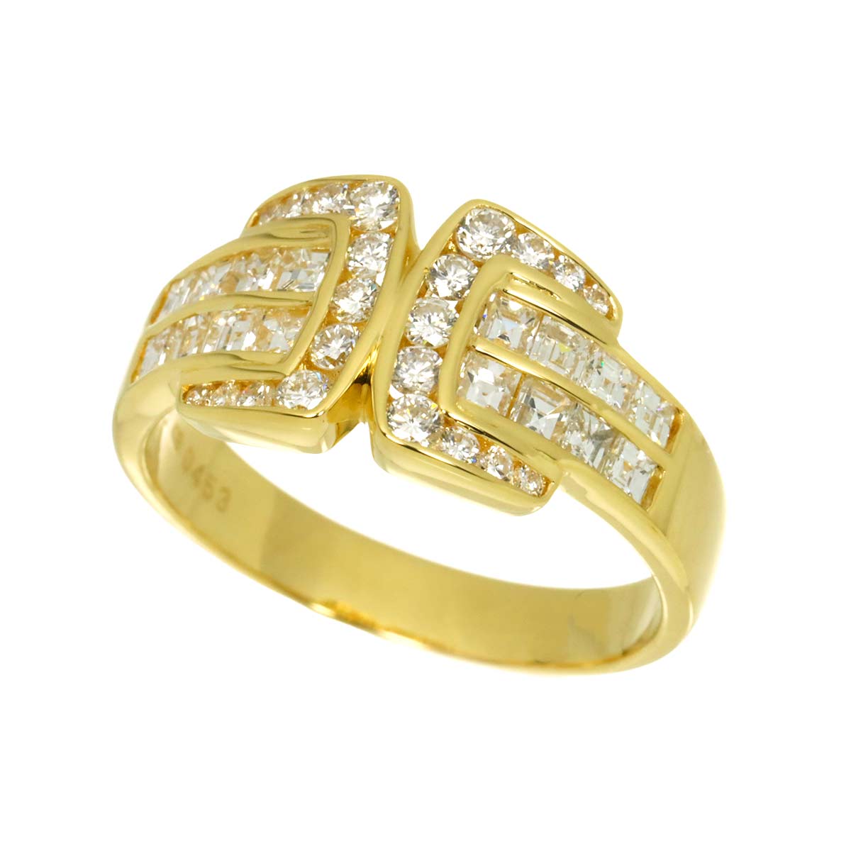 Diamond 1.57ct Ring 18K YG 750 size8.75(US)