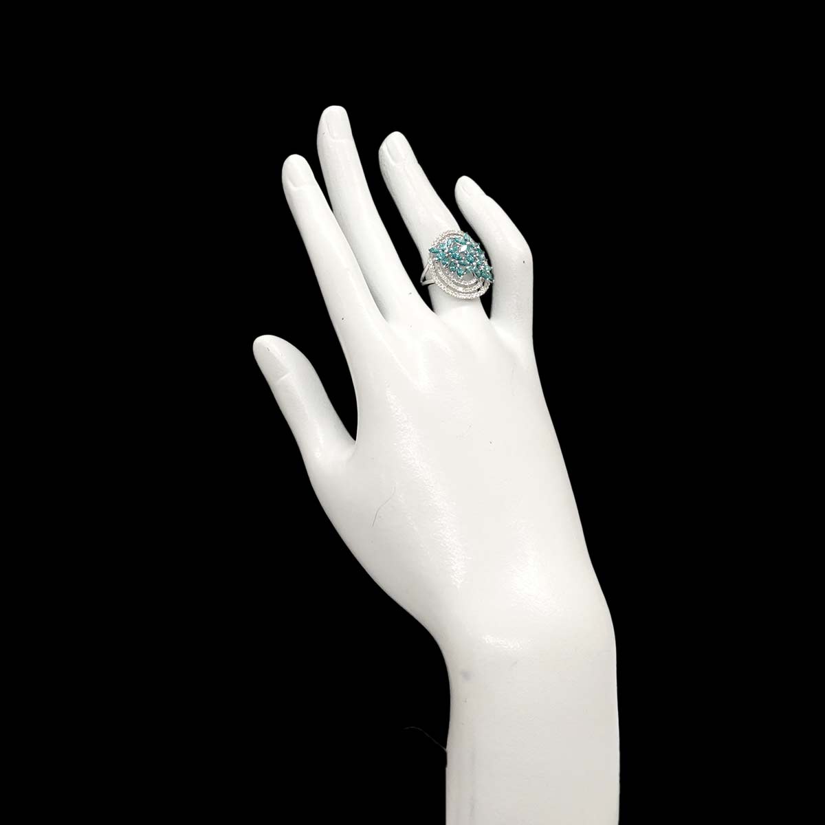 Diamond 2.00ct Ring 18K K18 WG White Gold size6(US)