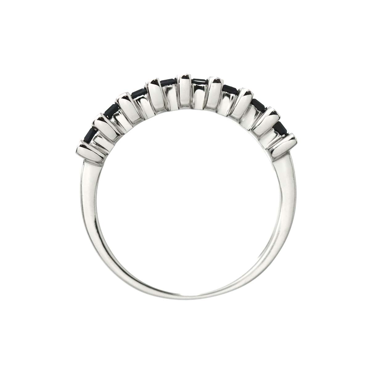 Sapphire 2.80ct Diamond 0.35ct Ring 18K WG 750 size6.5-6.75(US)