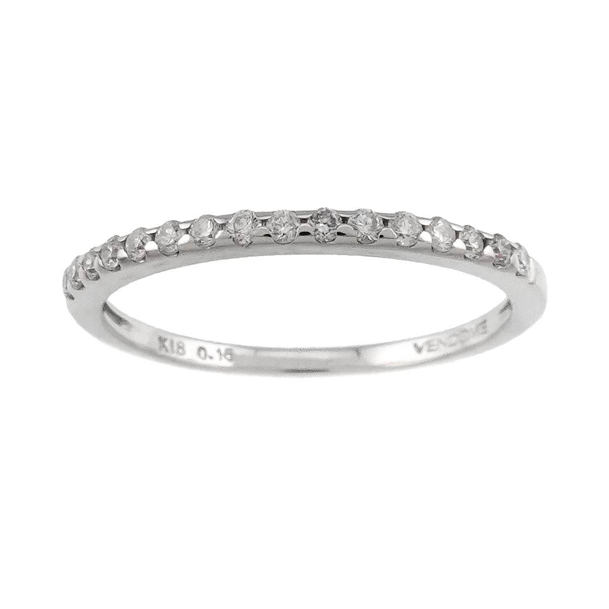 Diamond 0.15ct Ring 18K WG 750 Size5.75-6(US)