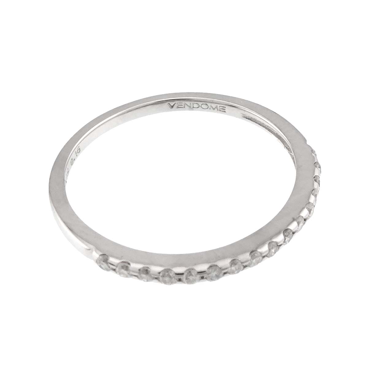 Diamond 0.15ct Ring 18K WG 750 Size5.75-6(US)