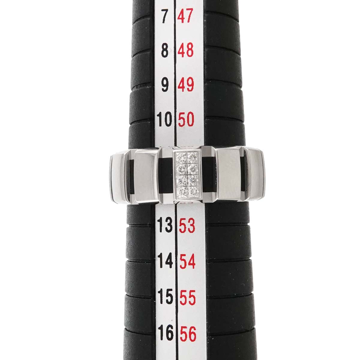 Classone Diamond Ring 18K K18 WG 750 Rubber Size52 5.5-5.75(US)