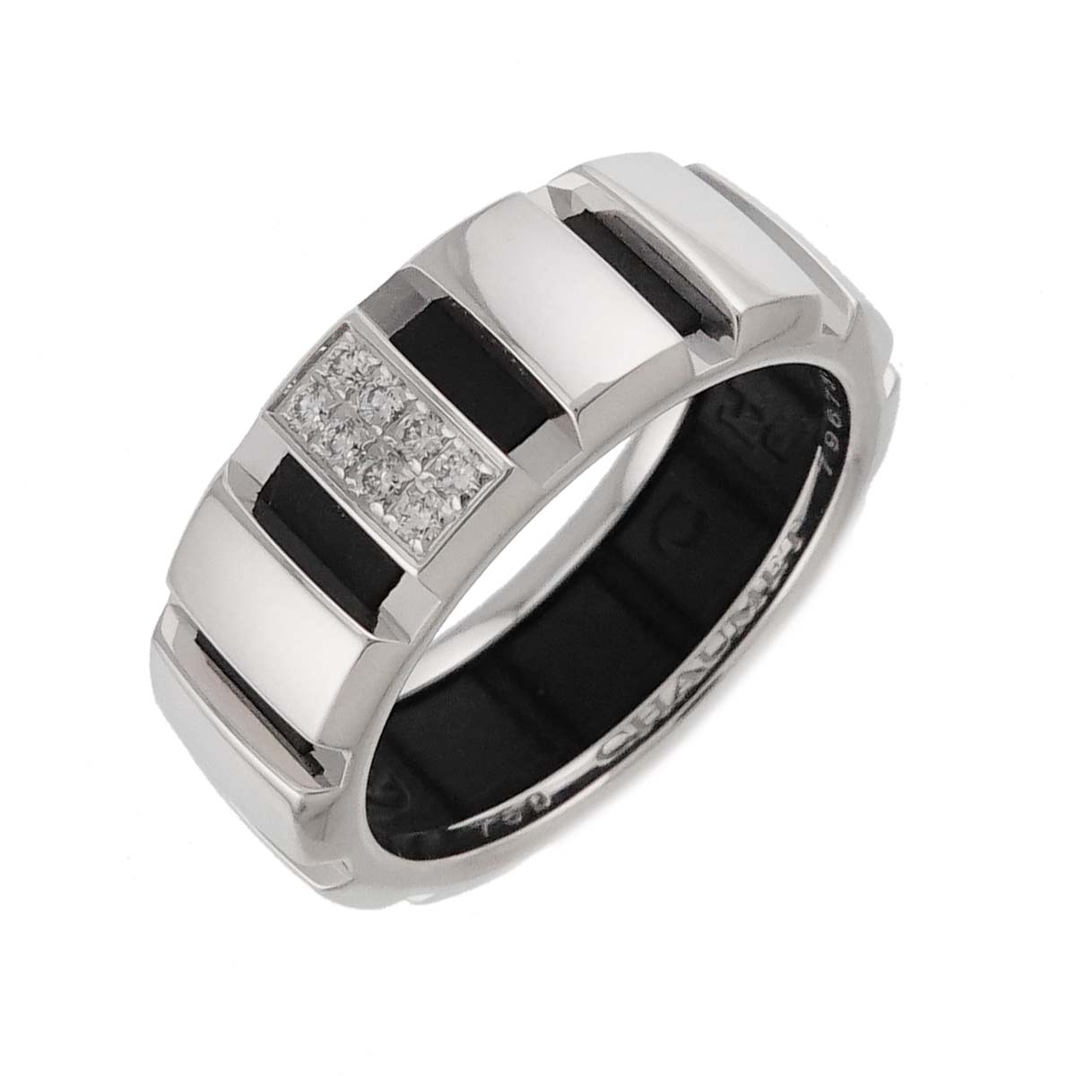 Classone Diamond Ring 18K K18 WG 750 Rubber Size52 5.5-5.75(US)