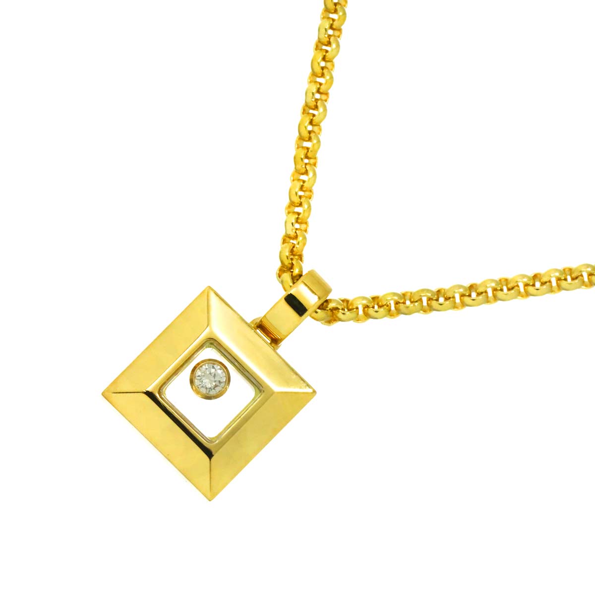 Happy Diamond Necklace 18K Yellow Gold 750