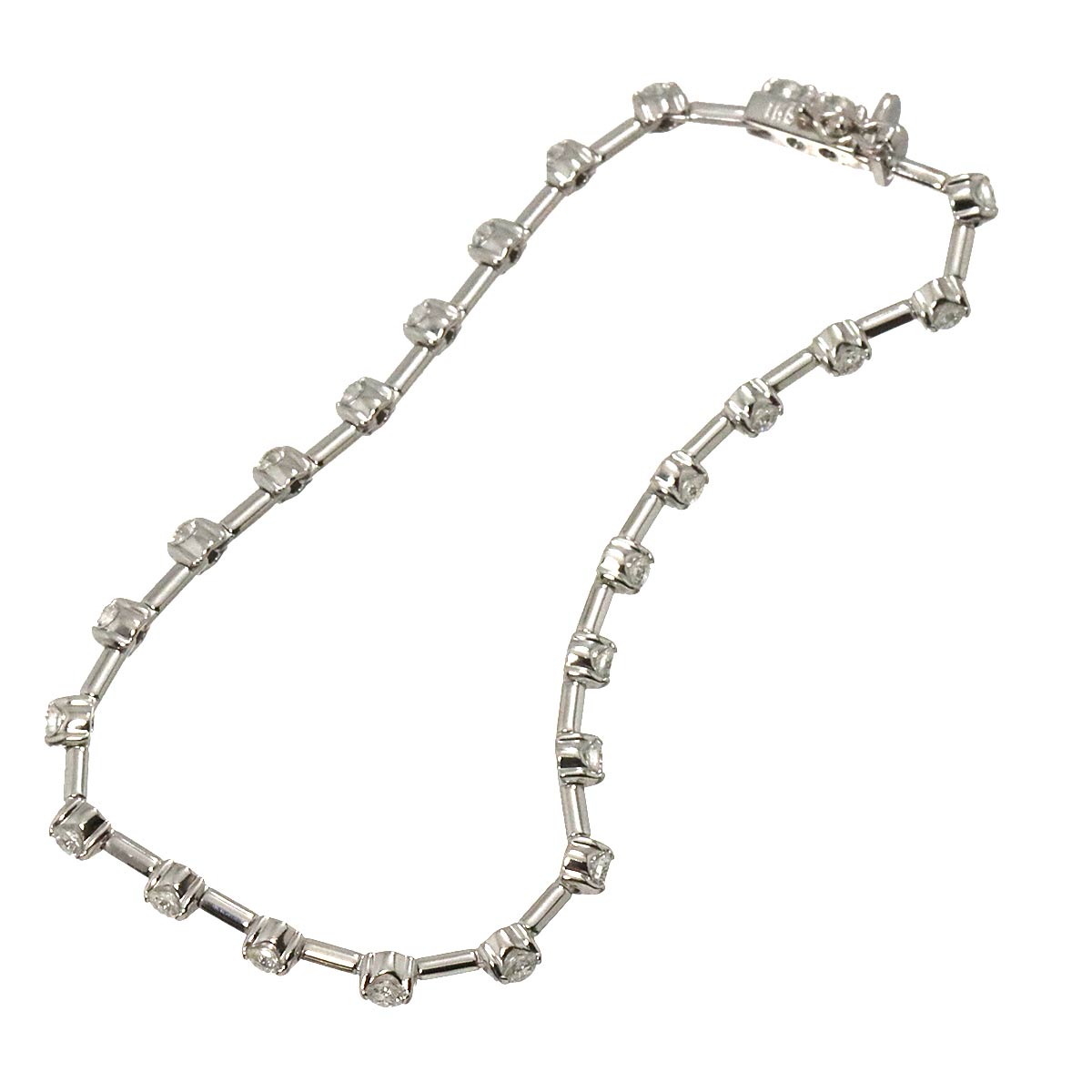 Diamond 1.25ct Bracelet 18K White Gold 750