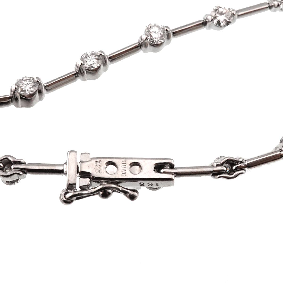 Diamond 1.25ct Bracelet 18K White Gold 750