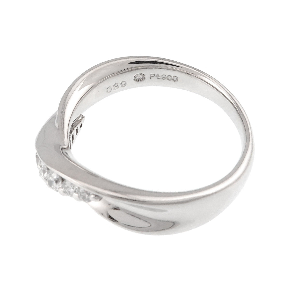 Diamond 0.39ct Ring Pt Platinum size6.25-6.5(US)