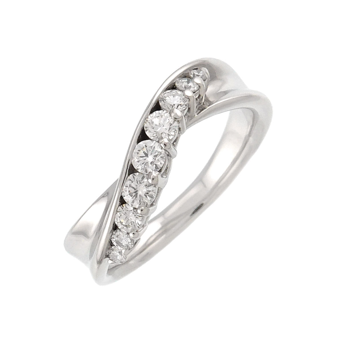 Diamond 0.39ct Ring Pt Platinum size6.25-6.5(US)