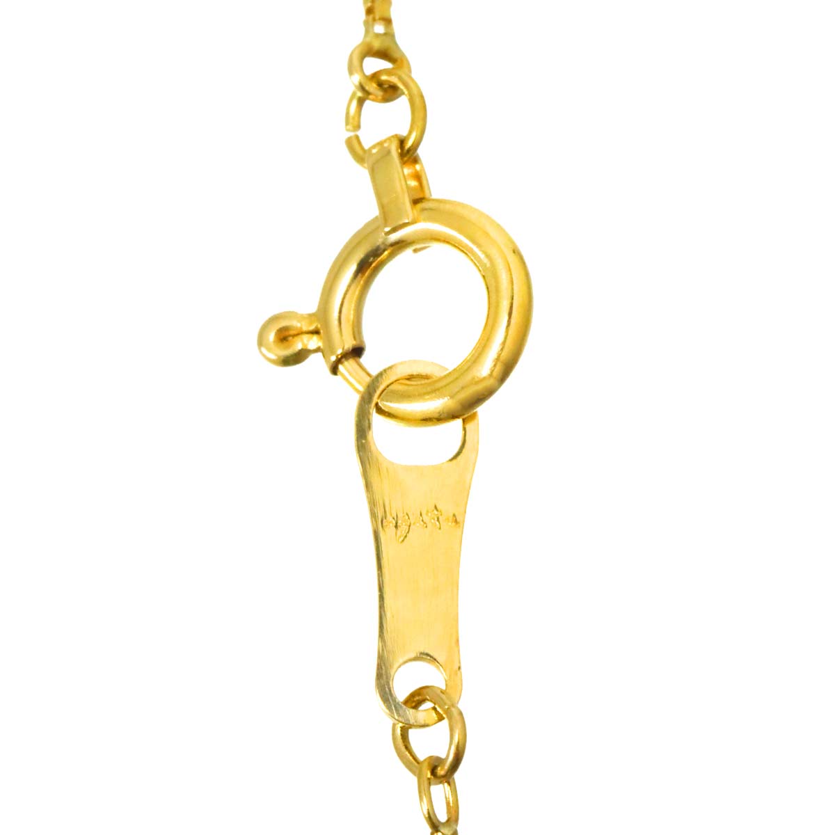 Diamond 0.05ct Necklace 18K YG Yellow Gold 750