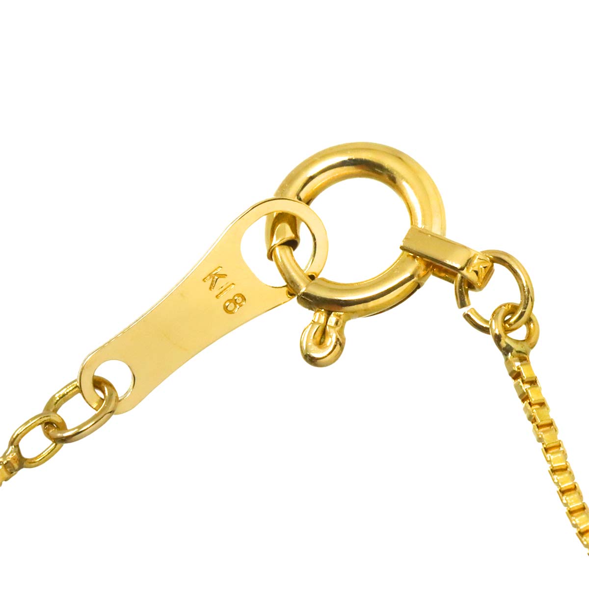 Diamond 0.05ct Necklace 18K YG Yellow Gold 750