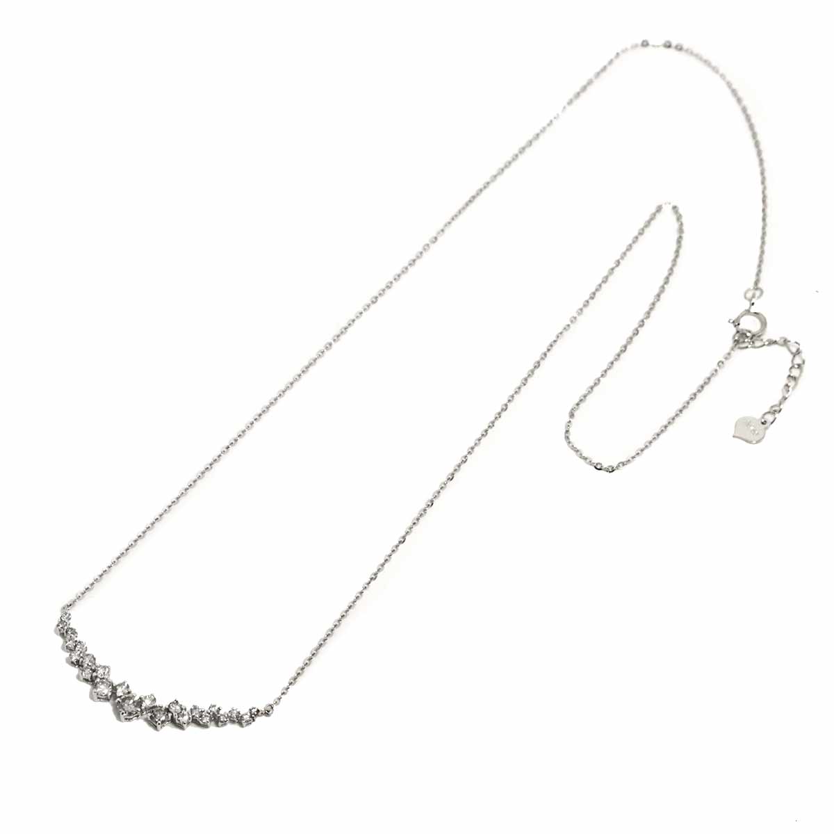 Diamond 0.61ct Necklace 18K WG White Gold 750