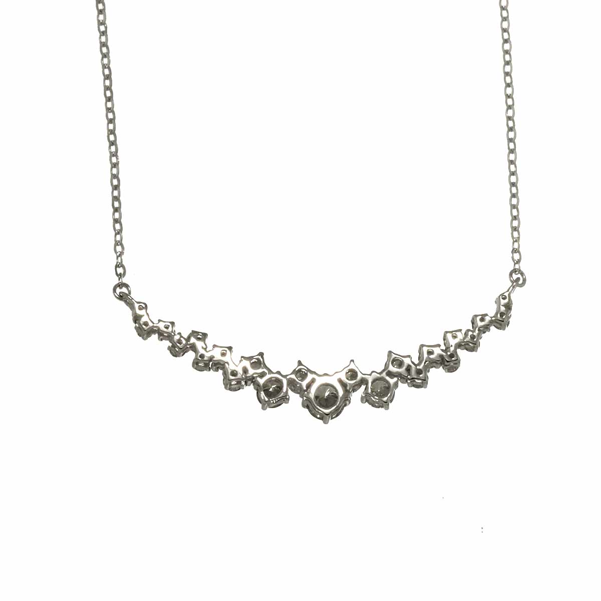 Diamond 0.61ct Necklace 18K WG White Gold 750