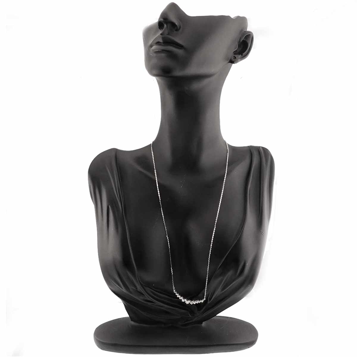 Diamond 0.61ct Necklace 18K WG White Gold 750