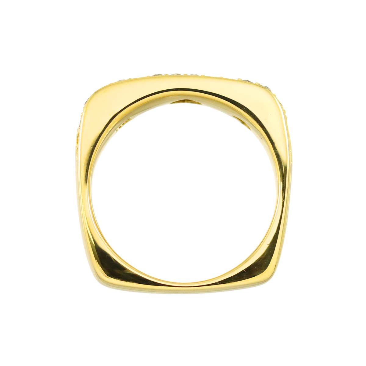 Diamond 0.75ct Ring 18K YG Yellow Gold 750 6(US)