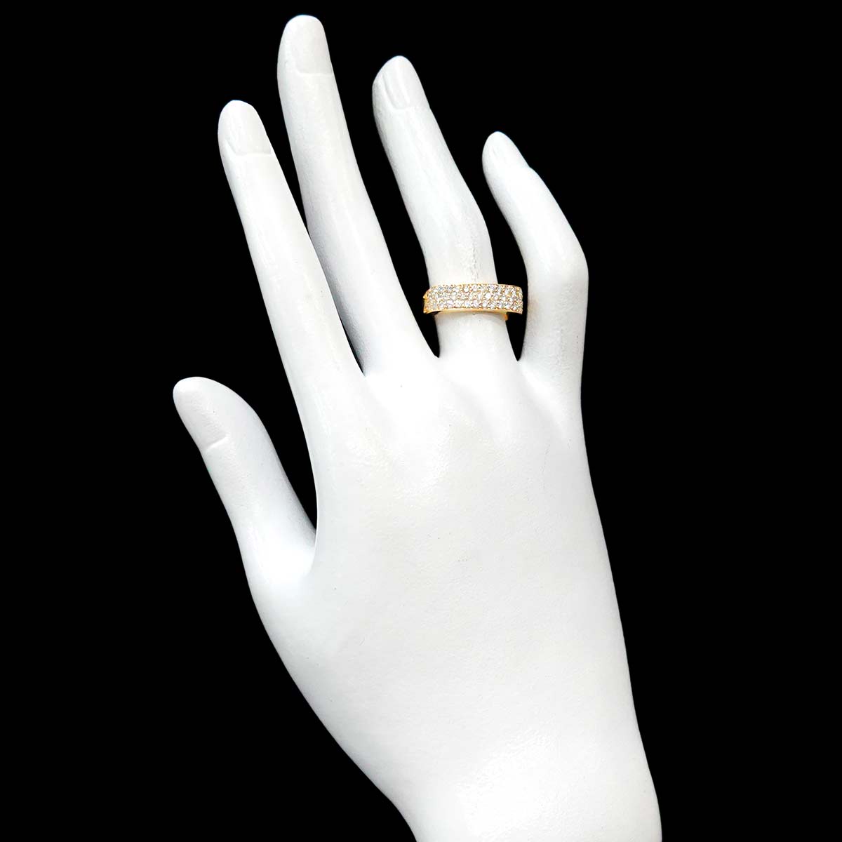 Diamond 0.75ct Ring 18K YG Yellow Gold 750 6(US)
